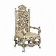 DN 01197 PU Champagne & Gold Finish Dining Room Victorian Style Danae Collection By Acme Furniture