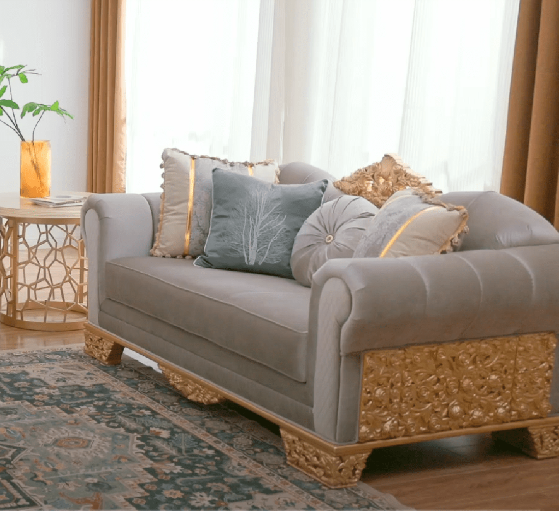 HD 9041 2PC Sofa & Loveseat Victorian Style By Homey Design