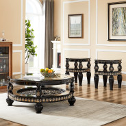 HD 9043 2PC Sofa & Loveseat Victorian Style by Homey Design