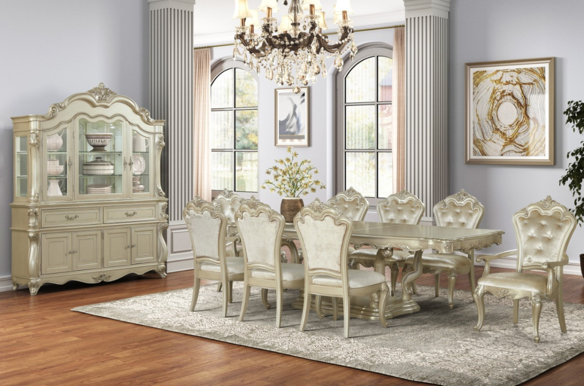 Monique Champagne Dining Set Collection By New Classic Furniture