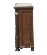 Bella Notte Royal Collection 5 PC Queen Sleigh Bed Set Mahogany Brown Finish By New Classic Furniture
