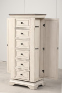 5Pc Queen Bedroom Set Anastacia Collection By New Classic Furniture.Antique Bisque Finish