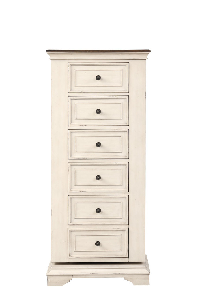 5Pc Queen Bedroom Set Anastacia Collection By New Classic Furniture.Antique Bisque Finish
