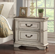 5Pc Queen Bedroom Set Anastacia Collection By New Classic Furniture.Antique Bisque Finish