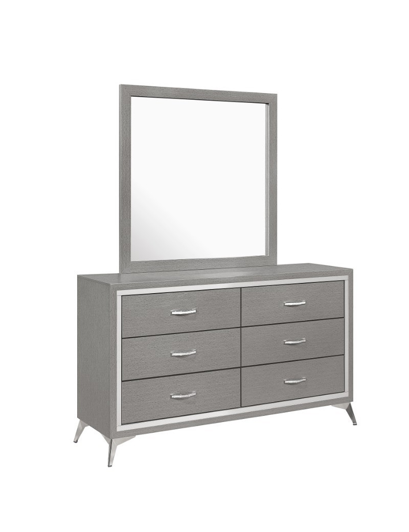Huxley 5Pc Queen Bedroom Set Collection Gray Finish by New Classic FurnitureBy New Classic Furniture