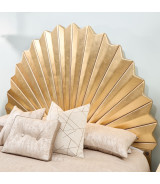 Eastern King Fan Bed Fantosini Gold Collection by Michael Amini. 9091000EK3-836