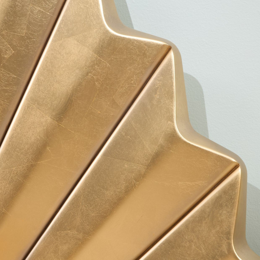 Eastern King Fan Bed Fantosini Gold Collection by Michael Amini. 9091000EK3-836