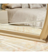 Eastern King Fan Bed Fantosini Gold Collection by Michael Amini. 9091000EK3-836