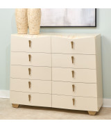 Eastern King Fan Bed Fantosini Gold Collection by Michael Amini. 9091000EK3-836