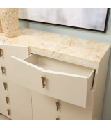 Eastern King Fan Bed Fantosini Gold Collection by Michael Amini. 9091000EK3-836