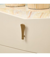 Eastern King Fan Bed Fantosini Gold Collection by Michael Amini. 9091000EK3-836