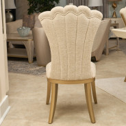 7PC Pedestal Dining Table Fantosini Gold Collection by Michael Amini  9091002-112