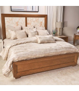 Queen Panel Bed with LED Lights Portrait Collection by Michael Amini. 9031000QN3-225