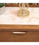 Queen Panel Bed with LED Lights Portrait Collection by Michael Amini. 9031000QN3-225
