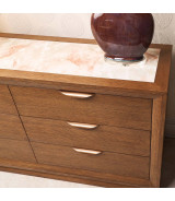 Queen Panel Bed with LED Lights Portrait Collection by Michael Amini. 9031000QN3-225