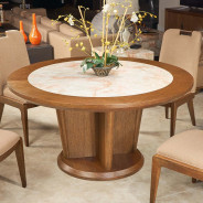 60" 5PC Round Dining Table Portrait Collection By Michael Amini  9031101-225