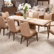 Narrow Rectangular Dining Table Portrait Collection by Michael Amini 9031000-225