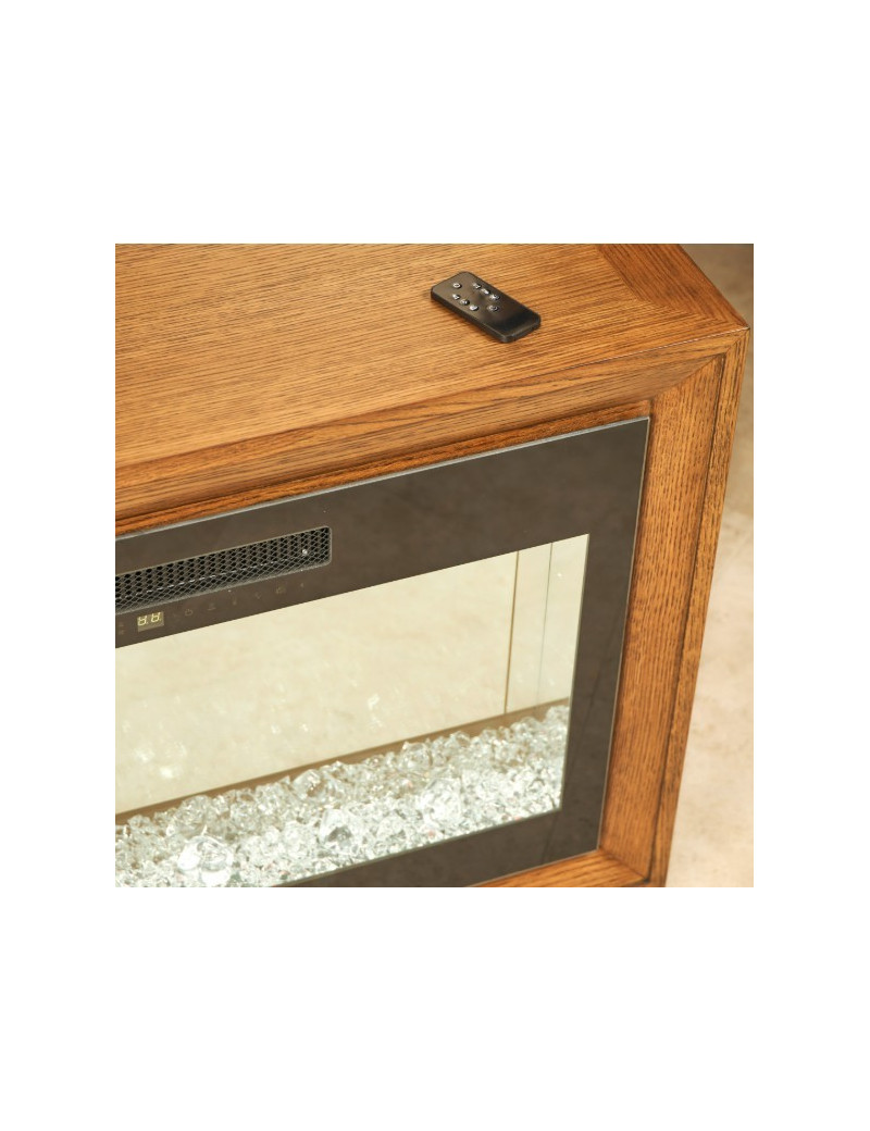 Fireplace with Electric Insert Portrait Collection by Michael Amini 9031220-74-225