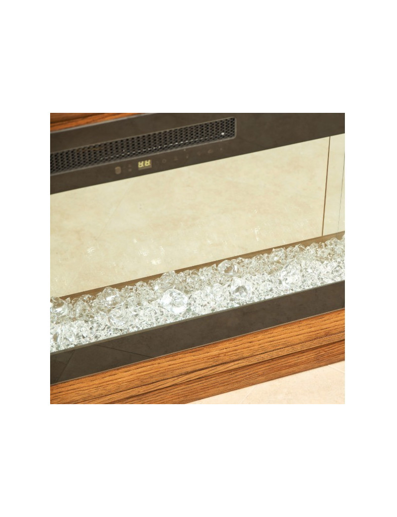Fireplace with Electric Insert Portrait Collection by Michael Amini 9031220-74-225