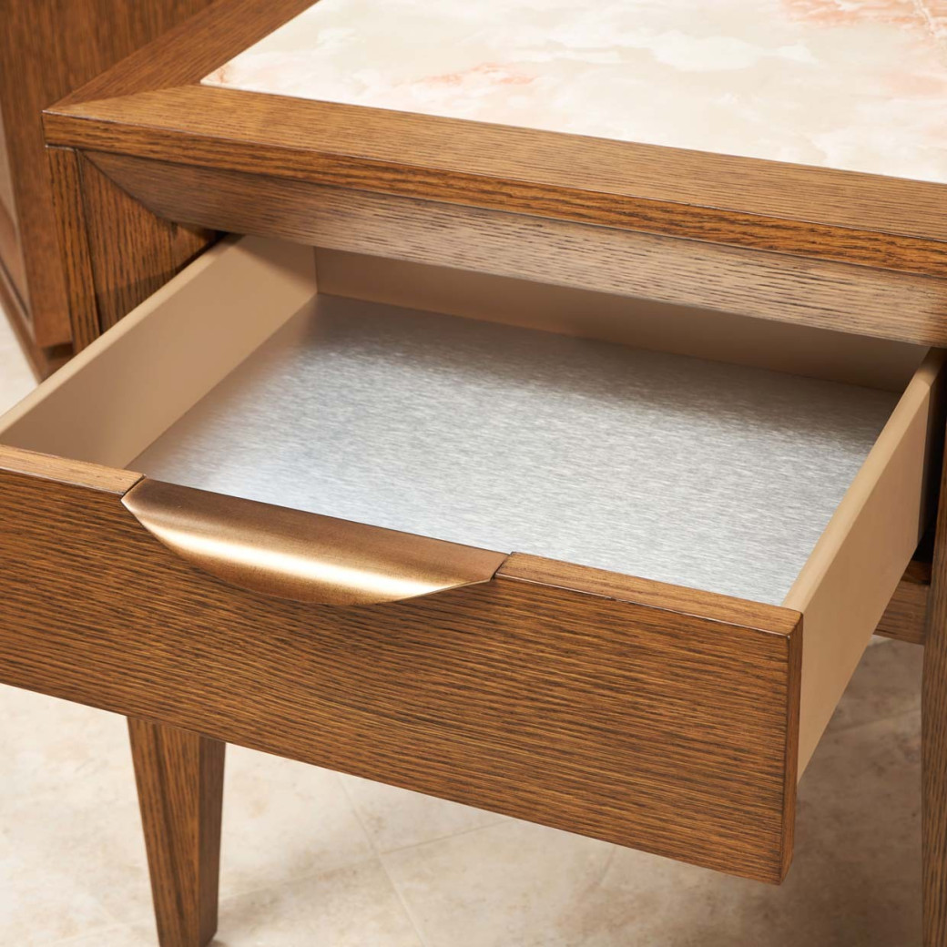 End Table with LED Lights Portrait Collection by Michael Amini 9031205-225