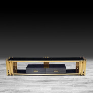 Mauris TV Stand | Titanium Gold By Roberto Grassie