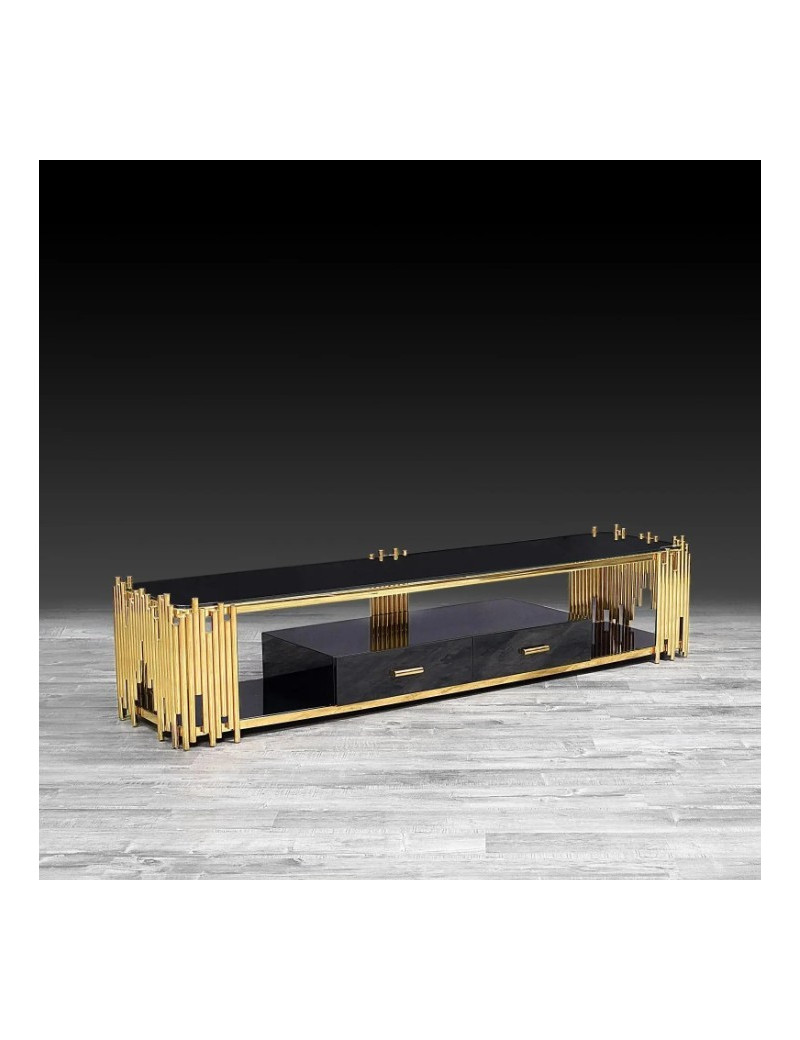 Mauris TV Stand | Titanium Gold By Roberto Grassie
