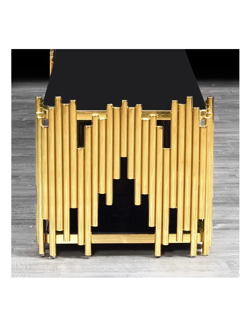 Mauris TV Stand | Titanium Gold By Roberto Grassie