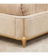 Light Champagne Queen Bed Scotts Square Collection by Michael Amini 9097000QN3-124