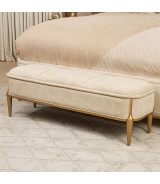 Light Champagne Queen Bed Scotts Square Collection by Michael Amini 9097000QN3-124