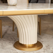 7PC Oval Dining Table Scotts Square Collection by Michael Amini 9097000-124