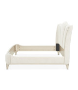 Queen Upholstered Bed Creamy Pearl Finish La Marisia Collection by Michael Amini 9089000QN3-112