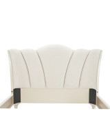 Queen Upholstered Bed Creamy Pearl Finish La Marisia Collection by Michael Amini 9089000QN3-112