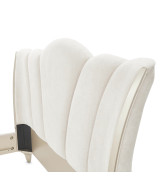 Queen Upholstered Bed Creamy Pearl Finish La Marisia Collection by Michael Amini 9089000QN3-112