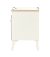 Queen Upholstered Bed Creamy Pearl Finish La Marisia Collection by Michael Amini 9089000QN3-112
