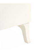 Queen Upholstered Bed Creamy Pearl Finish La Marisia Collection by Michael Amini 9089000QN3-112