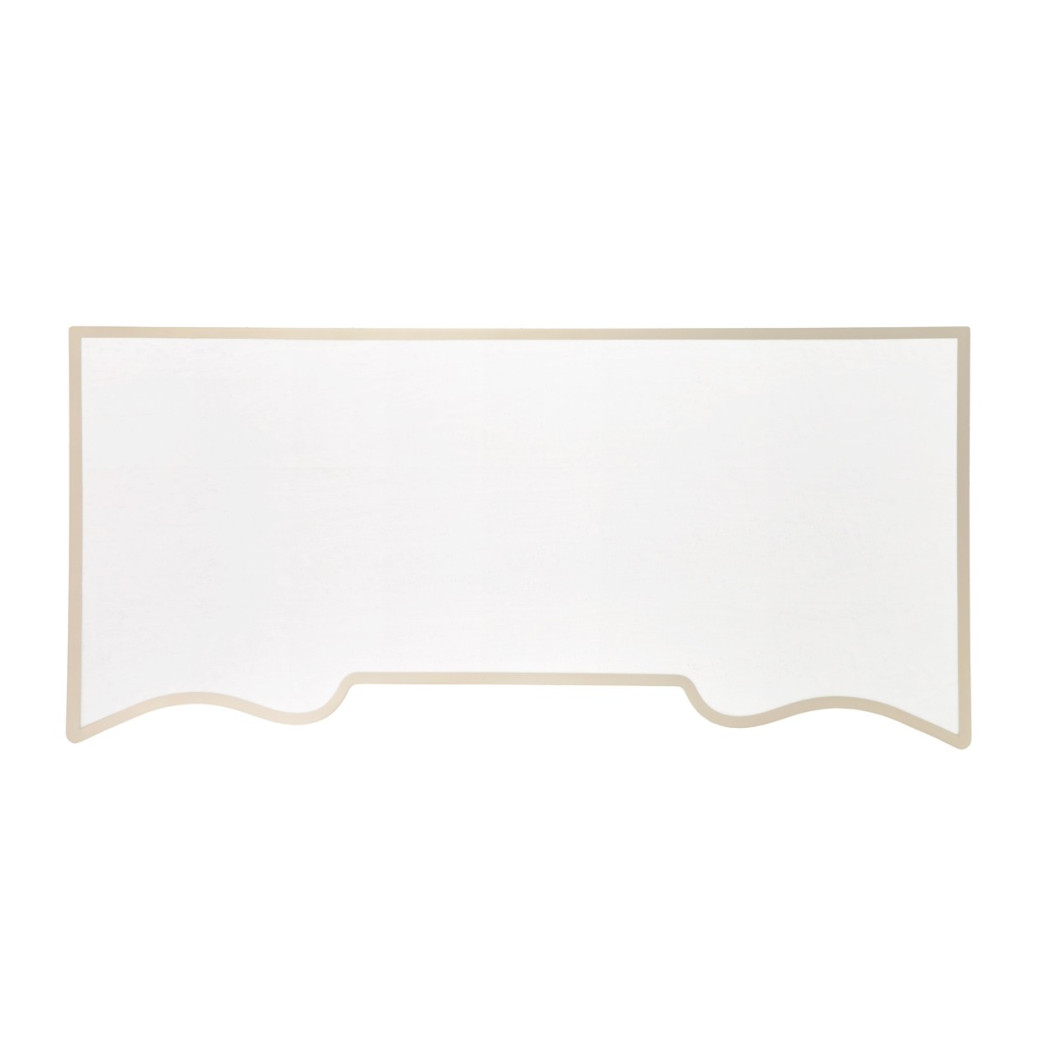 Queen Upholstered Bed Creamy Pearl Finish La Marisia Collection by Michael Amini 9089000QN3-112