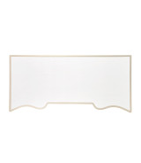 Queen Upholstered Bed Creamy Pearl Finish La Marisia Collection by Michael Amini 9089000QN3-112