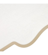 Queen Upholstered Bed Creamy Pearl Finish La Marisia Collection by Michael Amini 9089000QN3-112