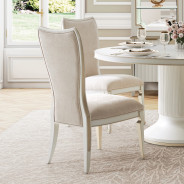 7PC Rectangular Dining Table Creamy Pearl Finish La Marisia Collection by Michael Amini  9089000-112