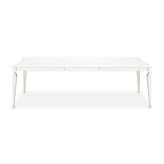 7PC Rectangular Dining Table Creamy Pearl Finish La Marisia Collection by Michael Amini  9089000-112