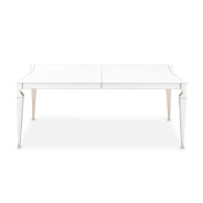 7PC Rectangular Dining Table Creamy Pearl Finish La Marisia Collection by Michael Amini  9089000-112