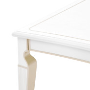 7PC Rectangular Dining Table Creamy Pearl Finish La Marisia Collection by Michael Amini  9089000-112