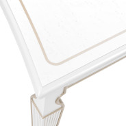 7PC Rectangular Dining Table Creamy Pearl Finish La Marisia Collection by Michael Amini  9089000-112