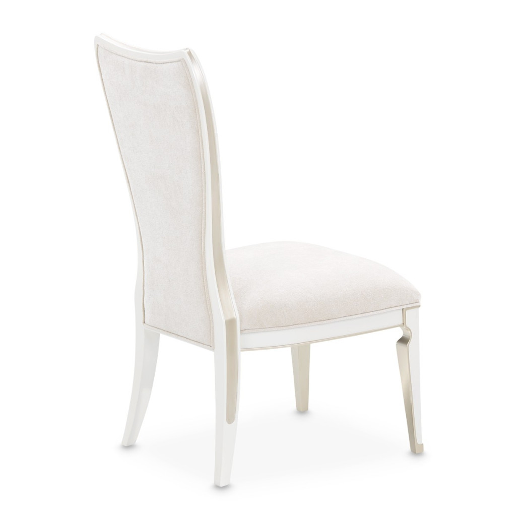 7PC Rectangular Dining Table Creamy Pearl Finish La Marisia Collection by Michael Amini  9089000-112