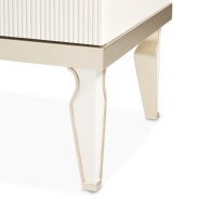 7PC Rectangular Dining Table Creamy Pearl Finish La Marisia Collection by Michael Amini  9089000-112