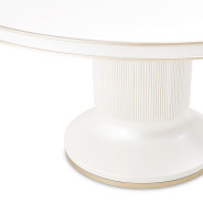 5PC Round Dining Table Creamy Finish La Marisia Collection By Michael Amini
