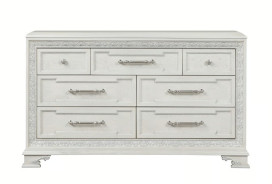 FM70000WH-F 5PC Queen Bedroom Set Traditional Style Creamy White Finish Stella Mia Collection by  Furniture Of America