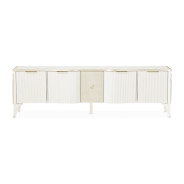 Media Cabinet Creamy Pearl Finish La Marisia Collection By Michael Amini 9089081-112
