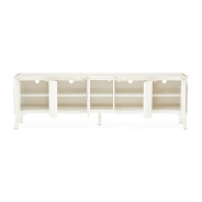 Media Cabinet Creamy Pearl Finish La Marisia Collection By Michael Amini 9089081-112