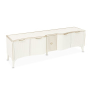 Media Cabinet Creamy Pearl Finish La Marisia Collection By Michael Amini 9089081-112